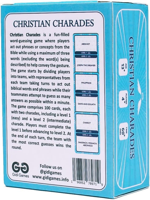 Christian Charades, The Game of Guessing Words about God, Christianity, and the Bible