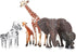 BOLZRA 14 Playset Safari Zoo Animals Figures Toys, Piece Realistic Jungle Animal Figurines, African Wild Plastic
