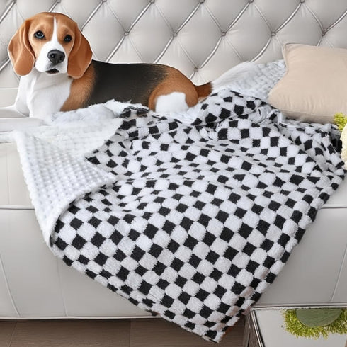 Soft Checkered Baby Blankets, Unisex, Breathable Gender Neutral, 30” X 40”