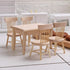 Z MAYABBO Wooden Dollhouse Furniture of Table & Chair, Miniature Dollhouse Accessories of Dining Room - 1/12 Scale