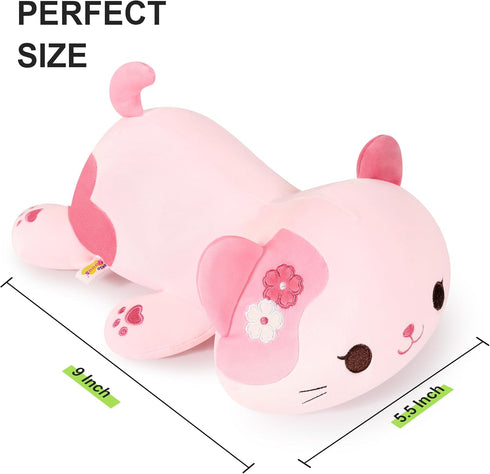 9") Onsoyours Original Sakura Cat Plush Cute Kitten Stuffed Animal Soft Little Pink Kawaii Kitty Plush Toy Gift