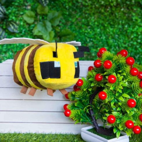 Putrer Bee Plush Toy - 6.7'' Bee Stuffed Animals, Game Toys for Christmas, New Year Birthday Gift (W-bee plush)