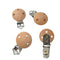 Natural Beech Wood Pacifier Clips Holder Teething Grasping Suspender Clips for DIY Pacifier Chain Teether Accessory