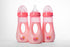8 oz. Set (Pack 3) Avima Easy Grip Anti Colic Baby Bottles, BPA Free, Wide Neck w/Medium Flow Silicone Nipples & Bottle