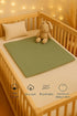 Set 2 Set, Muslin Swaddle Blankets of Green & Beige Baby Boy Blanket Breathable Muslin Baby Swaddles, Soft Receiving