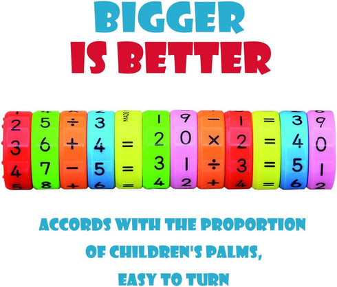 Montessori Learning Toys Math Game for Preschool, Educational Counting with Colorful Blocks