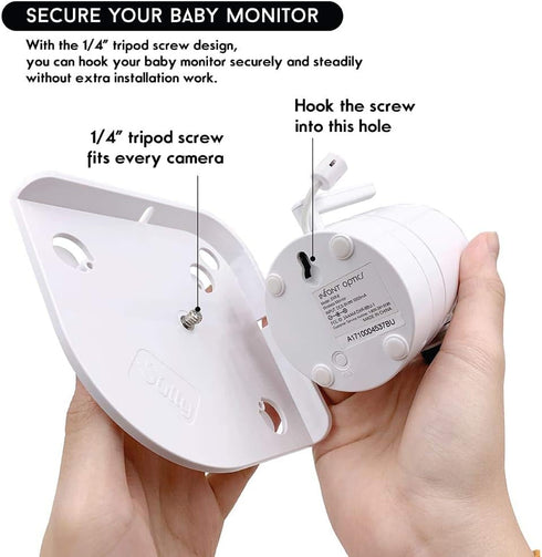 Baby Monitor Shelf Mount for Hello Baby Corner Camera Shelf compatible with Infant Optics DXR-8 DXR-5 Arlo Baby