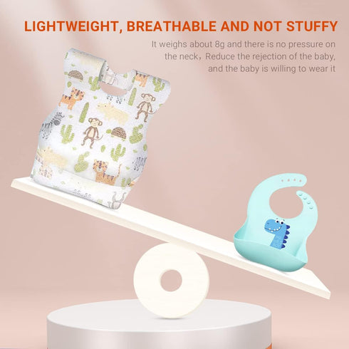 30/60Pcs Baby Disposable Bibs, Soft, Leak Proof, Individually Packaged, Suitable for Traveling
