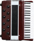 Dselvgvu 2.76"x2.36"x1.18") Miniature Accordion with Case Mini Musical Instrument Accordion Replica Collectible