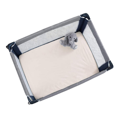 TL Care Heavenly Soft Chenille Fitted Pack N Play Playard Sheet, 27" x 39", Cream, for Boys and Girls