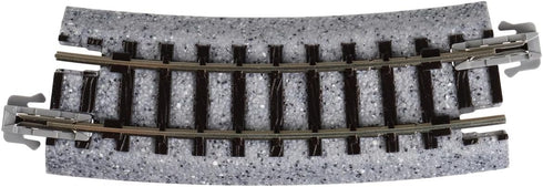 Kato 249mm (9 3/4") 15-Degree (4-Piece) USA Model Train Products Unitrack, Radius Curve Track