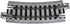 Kato 249mm (9 3/4") 15-Degree (4-Piece) USA Model Train Products Unitrack, Radius Curve Track