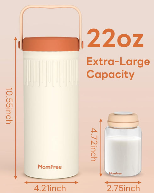 22oz 360 24 2pcs Portable Breast Milk Cooler for Breastmilk Storage, Liquid Gold Saver Cooling Keeps Milk Fresh