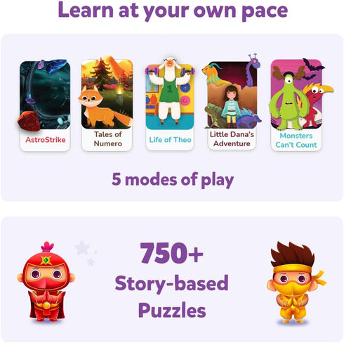 57 Count PlayShifu Math Games for Kids Plugo | STEM Learning Toy with Numbers & Operators | Fun Interactive Math Kit |