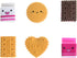 Cookie Erasers for Kids - 12 Pieces 3D Cute Food Puzzle Mini Biscuit Erasers, Fun Desk Pet Erasers