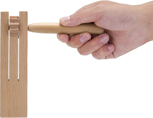 Traditional Matraca Toy, Wooden Spinning Rattle Ratchet Noise Maker for Games, Parties, and Sports