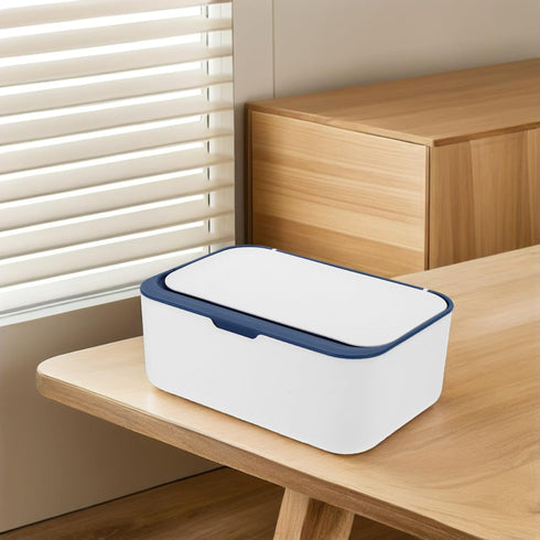 Wipes Dispenser Storage Box with Weighted Tray - Outdoor & Nursery Wet Wipe Holder, Trading Card Storage Box Size