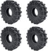 RCLIONS 4PCS Micro 1" Wheel Tyres 62mm for 1/24th Axial SCX24 Deadbolt, C10, JLU, CRC, Bronco RC Crawler