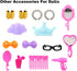 BARWA 40 PCS Doll Accessory Bags - Crown Necklace Comb for 11.5 inch Doll Xmas Gift