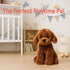 Adorable Labradoodle Plush Toy, Fluffy Red Poodle Stuffed Animal Dog Puppy, 12.6" - Perfect for Kids and Babies