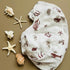 Set) LEYL&ARI Muslin Swaddle Blanket | Receiving Blankets for Baby Boy Girl | Under The Sea Friends (Grey