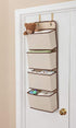 Delta Children 4 Pocket Over The Door Hanging Organizer - 2 Pack, Easy Storage/Organization Solution - Versatile and Accessible in Any Room in the House, Beige by Delta Children