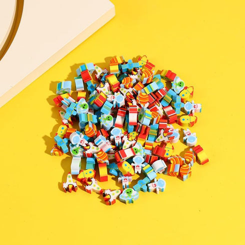 Kaemi 300 Pcs Mini Desk Pets for Kids, Cute Small Space Erasers for Party Favors, Classroom Prizes, Carnival Gifts