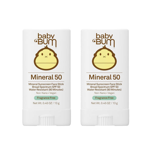 Baby Bum Mineral Sunscreen Face Stick - SPF 50 - UVA,UVB Face