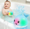 Gigilli Baby Bath Toys, Light Up Whale Sprinkler Bath Toys for Kids
