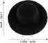 TOYANDONA Doll Glasses Mini Formal Hat Set: 20pcs Miniature Doll Hats & Black Sunglasses