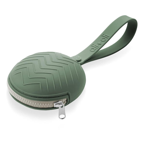 Set Complete Pacifier with Green Silicone Case & Clips