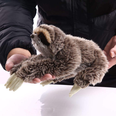 Cute Realistic Three Toed Sloth Plush Toy - 12.5 Inch Stuffed Animal