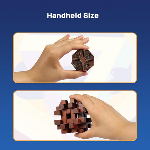 9pcs Difficulty Puzzles Gift for Adults, Teens, and Kids, Brain Teaser Puzzles Game Desk Toys
