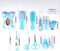 Baby Grooming Kit Set, Infant Baby Grooming Tools Newborn Manicure Set Baby Healthcare Nail Clippers Hairbrush Tool Set