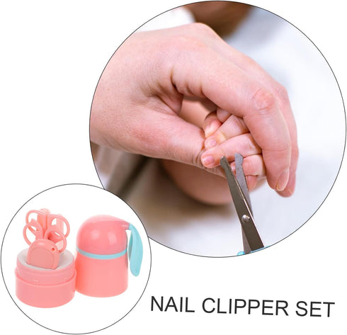 Newborn Nail Care Kit - Safe Clippers and Scissors for Gentle Grooming