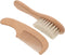 KOMBIUDA Hair Brush Set with Soft Bristles and Comb Gentle Scalp Cleaning