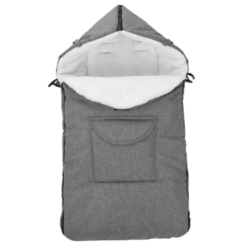 Cndiyald Winter Baby Car Seat Cover Thickened Windproof with Storage Pocket, Zippered Infant