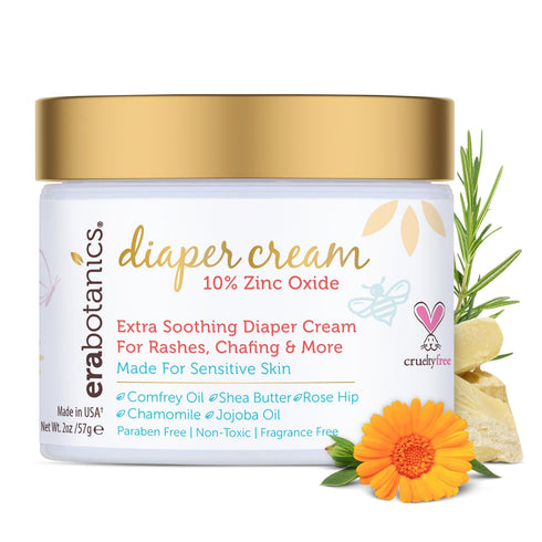 Era Organics Diaper Rash Cream For Baby - Extra Soothing and Moisturizing
