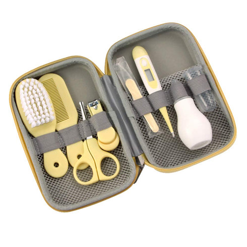 ZELIN YE Baby Grooming Kit, 8 in 1 Baby Hair Brush/Nail Clipper/Nose Cleaner/Finger