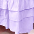 CATPAN 3 Girls,17.7" Cribs,28"x 52" Ruffled Crib Skirt Baby Bed:Solid Tiered Crib Baby Bedding Skirts,Crib Bed Skirt