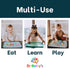 Generic Dr. Bettys - Educational Learning Silicone Placemat / Play Mat with Super Suction and Raised Edges for Babies +