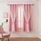 Pink Curtains for Girls Bedroom Kids Baby Room Decor Cute Double Layer