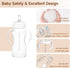 Cathill 8m+, 4 Pack Straw Sippy Cup Conversion Kit for Dr Browns Wide-Neck Baby Bottles, Sippy Cups Transition Kit