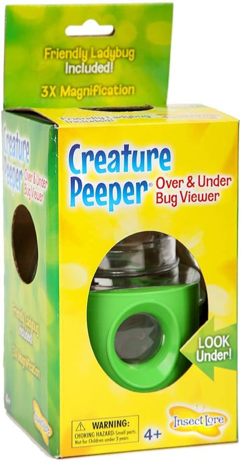 Insect Lore Bug Viewer and Case - Creature Peeper with 3x Magnified Views from Above and Below