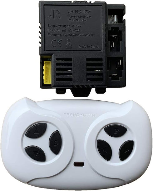 FULIHUA Yellow Four-sided Socket JR-RX-12V Kids Powered Ride on car 2.4G Bluetooth Remote