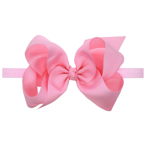 Baby Girls Infant Headbands with Kids Hair Bows (16) (Color D)