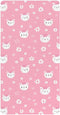 miaozhen Cotton Baby Crib Sheets Comfy Breathable Cute Cartoon Cat Floral Peach Muslin