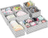 mDesign Soft Fabric Dresser Drawer/Closet Divided Storage Organizer Bins for Nursery -