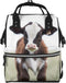 OUSIKA Baby Cow Print Diaper Bag Multifunction Laptop Backpack Travel Daypacks Large Nappy