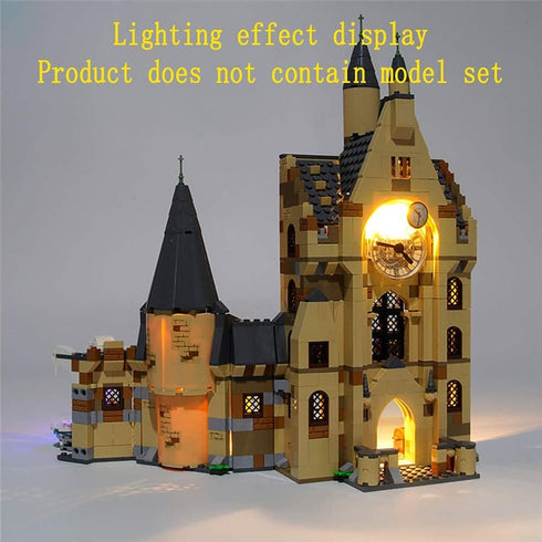 Light Set for Hogwarts Clock Tower Building Blocks Model Compatible with LEGO 75948 (Model Not Included)